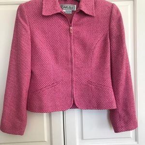 Carlisle Pink Jacket. Size 2. Silk.